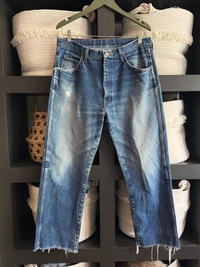 Vintage Distressed Rustler Denim